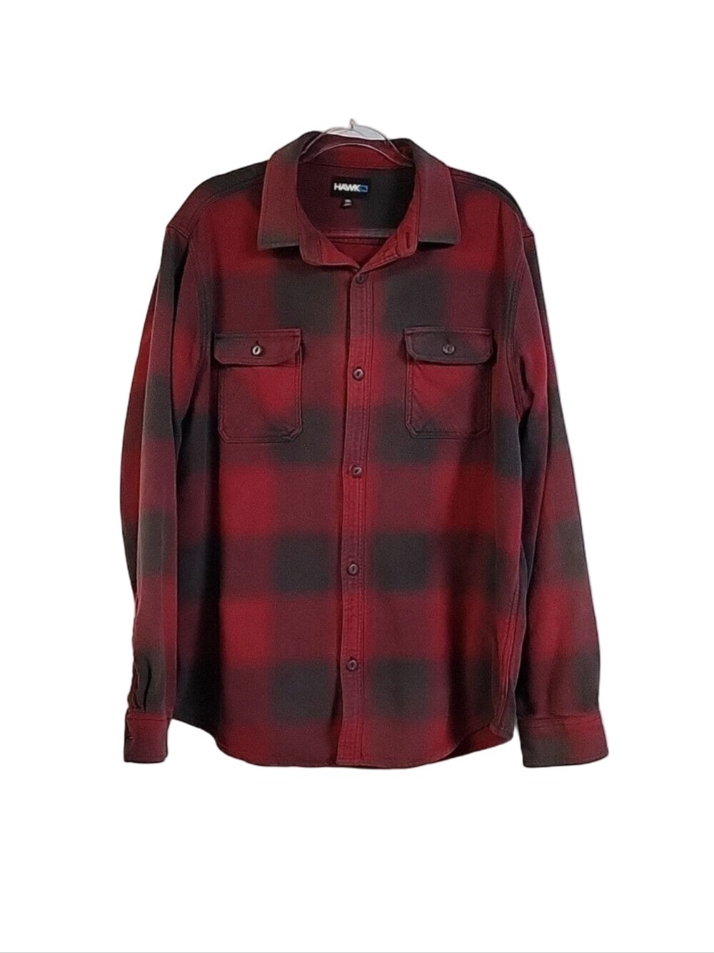 Tony Hawk Men's Heavy Duty Long-Sleeved Button-Down Shirt, Size XXL
